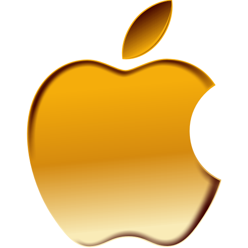 Logo Apple autocollant aux couleurs de votre photo - Photoeffets